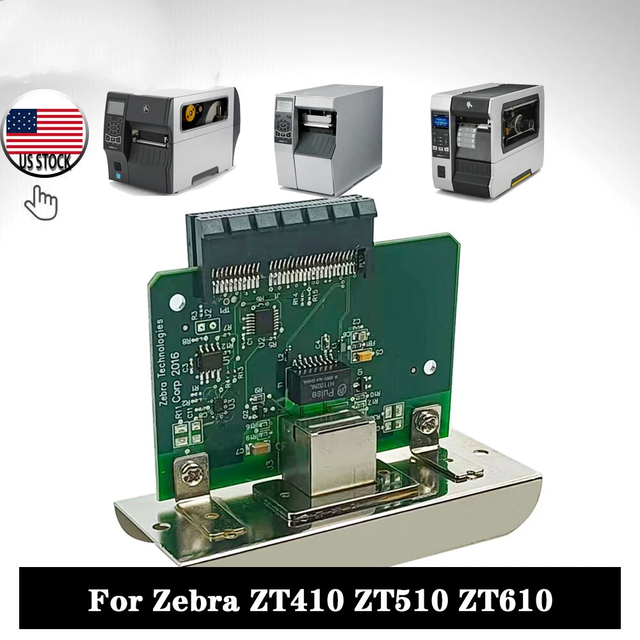 Genuine for Zebra P1038204-01 Network Card Internal Ethernet Print Server for ZT230 ZT220 ZT210 Label P1038204-01 Printer Maker