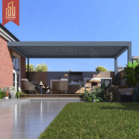 Motorisé électrique ouverture et fermeture maison toit gazebos bioclimatique persiennes extérieur alu arches pergola
