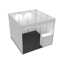 Stand modulaire en aluminium à 8 piliers, cloison de séparation à montage rapide pour exposition commerciale 10x10