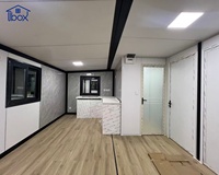 Maison conteneur extensible 20FT 40FT, hébergement portable pour travailleurs avec installation rapide pour quartiers d'hébergement de chantier