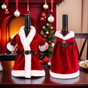 Fundas <span class=keywords><strong>para</strong></span> Botellas <span class=keywords><strong>de</strong></span> Vino Navideñas al por Mayor, Disfraz <span class=keywords><strong>de</strong></span> Papá Noel, Suéter <span class=keywords><strong>para</strong></span> Botellas <span class=keywords><strong>de</strong></span> Vino, Accesorios <span class=keywords><strong>para</strong></span> la Mesa <span class=keywords><strong>de</strong></span> Navidad y <span class=keywords><strong>Año</strong></span> Nuevo - Product Image 1