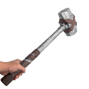 Marteau Viking Géant d'Halloween, Accessoire de Costume, Marteau du Tonnerre, Grande Arme de <span class=keywords><strong>Film</strong></span> Zombie, Accessoires en PE, 60 cm, Prix d'Usine - Product Image 2