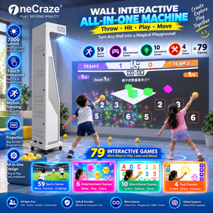 Proyector de pared interactivo portátil, máquina todo en uno, sistema de entrenamiento deportivo con sensor de movimiento para gimnasio interior - Product Image 1