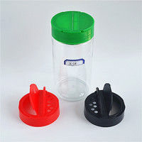 Bouteille d'Emballage d'Épices en Plastique PET Transparent de Haute Qualité, Écologique, Légère, 16 oz, avec Couvercle Secoueur, Pot à Épices Portable, Poivre