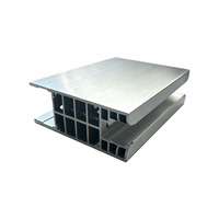Rail de guidage plat à rainures longues en aluminium extrudé, profil de base haute rigidité pour module d'onduleur industriel