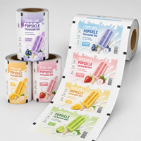 Film plastique BOPP imprimé personnalisé pour snacks, film Mylar pour glaces, emballage plastique pour bâtonnets glacés, rouleaux de film alimentaire
