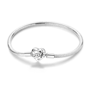 Perles de pendentif en zircon plaqué argent sur cuivre blanc - Accessoire de bricolage pour enfants. Nouvelle série de pendentifs/charms en forme de cœur sur le thème de l'amour. - Product Image 6