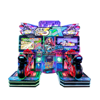 Machine de jeu d'arcade de course de moto simulateur de réalité virtuelle, entièrement automatique, de haute qualité, avec système de rédemption de billets, pour parcs colorés