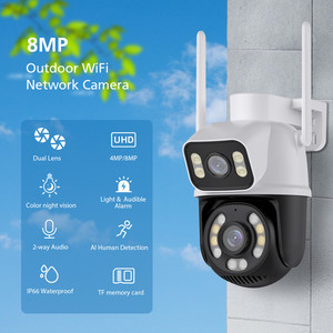Icsee Dual View 6MP WiFi PTZ กล้องคืนวิสัยทัศน์สองทางและเสียงสองทางสำหรับการรักษาความปลอดภัยในบ้าน - Product Image 2