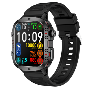 Reloj Inteligente QX11 de 1.96 Pulgadas, Reloj Deportivo con Batería Grande de 420 mAh, BLE 5.2, Llamadas Telefónicas, Monitor de Sueño, Monitor de Frecuencia Cardíaca, Reproductor de Música, IP67 - Product Image 1