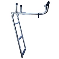 Accessoires de bateau Offre Spéciale Échelles pliantes marines Échelles de bateau 2 + 3 marches SS 304 Échelle pliante Escalier pliant