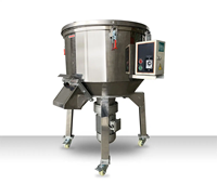 Mélangeur doseur industriel vertical pour granulés et poudres, équipement de dosage de couleur avec cuve en acier inoxydable de 50 kg