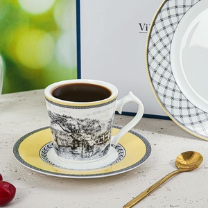 <span class=keywords><strong>Weibo</strong></span> เครื่องใช้บนโต๊ะอาหารสไตล์ชนบทแบบย้อนยุคเบาหรูหราชามข้าวจานซุปขนาดใหญ่จานแบน - Product Image 6