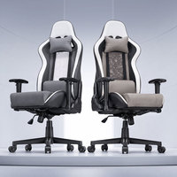 Chaise de jeu 360 °   Chaise de bureau ergonomique pivotante et inclinable pour adulte, avec accoudoirs 2D, appui-tête et soutien lombaire