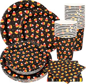 Hiện Đại 24-Mảnh Bánh Pizza Bộ Đồ Ăn Thiết Lập Bao Gồm Nhựa Dao Thìa Dĩa Giấy Tấm Khăn Ăn Ly Cho Đảng Những dịp - Product Image 4