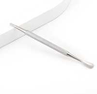 Pousse-cuticules professionnels en acier inoxydable double extrémité pour manucure et pédicure, en métal durable, pour éliminer les peaux mortes