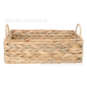 In stock woven <b>baskets</b> with handles, handmade gourd grass <b>storage</b> <b>baskets</b>, bedroom clothes organizers, multi-functional <b>storage</b> - Product Image 5