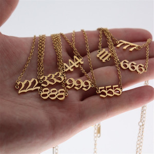 Bracelet de cheville en acier inoxydable or 18K, bijoux pour femmes sans vernis, <span class=keywords><strong>111</strong></span> — 999 - Product Image 3