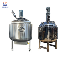 Cuve de Fermentation Électrique Précise à Double Enveloppe Chauffée en Acier Inoxydable avec Agitateur pour Vin, Mélange de Liquides, Refroidissement et Chauffage, 100L-100000L