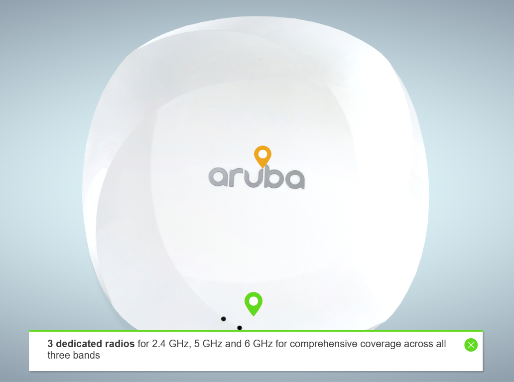 HPE Aruba 655 Wi-Fi 6 AP - High Density Indoor Networking