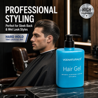 Gel Coiffant OEM Tenue Moyenne à Forte à l'Aloe Vera et Huile de Ricin Sans Alcool pour Cheveux Ondulés Bouclés Définition des Boucles Anti-Frisottis
