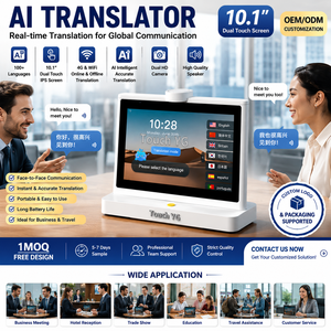 Traductor IA de Doble Pantalla de 10.1 Pulgadas, Dispositivo de Traducción de Voz Bidireccional en Tiempo Real, 140 Idiomas, Pantalla Táctil para Hotel y Aeropuerto - Product Image 2