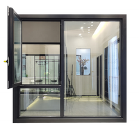 Vente en gros de Offre Spéciale Fenêtres à battant Cadre blanc Louvre de sécurité Fenêtre en aluminium Fenêtres à battant Bon marché Cadre blanc