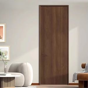 Porte intérieure en aluminium et verre à ouverture latérale, moderne et simple, haut de gamme, Foshan, blanche, insonorisée, résistante à l'humidité, pour chambre à coucher - Product Image 3