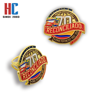 Pin de Solapa de Esmalte Suave Cristiano Adventista con Diseño de Mapa del Mundo Reconciliado del 70 Aniversario de Colombia, Personalizado de Fábrica con 20 Años de Experiencia - Product Image 2