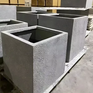 セメントフラワープランターポット卸売ガーデンカーブ軽量防水プランター