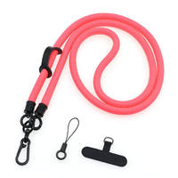 Cordon de téléphone portable bandoulière tendance avec crochet, en polyester écologique personnalisable pour cadeaux promotionnels