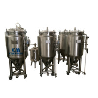 Machine de brassage miniature 100L avec contrôle PLC, pompe, construction en acier inoxydable pour brassage artisanal et usage commercial - Marque Cassman Chine