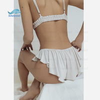 Personnalisé été Sexy Club Loungewear Femmes Élégant Décontracté Luxe Soie 2 Pyjamas Ensemble Court Satin Pyjama Court Ensemble De Sous-Vêtements En Soie