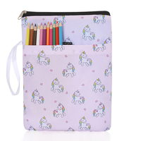 Impression cuir souple tissu lin brodé sublimation rembourré personnalisé mignon étui bible couverture livre pochette avec fermeture éclair