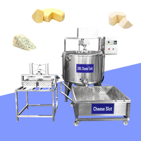 Chaîne de production de lait de chèvre et de fromage à haute productivité avec pasteurisateur de 500 L et cuve à fromage, à vendre