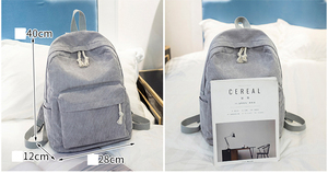 Mochilas de Pana para Niños con Logotipo Personalizado de Fábrica, OEM y ODM, Bolsa <span class=keywords><strong>Escolar</strong></span> para Niña, Tamaño Pequeño y Grande, <span class=keywords><strong>Mochila</strong></span> de Viaje - Product Image 3