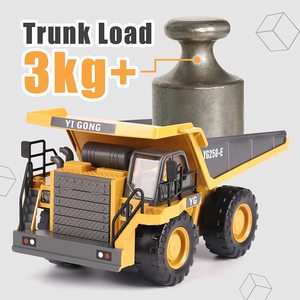 2.4G 1:24 RC Dump Xe tải đồ chơi điều khiển từ xa đồ chơi RC xe ô tô xe với kim loại giường và ánh sáng/âm nhạc - Product Image 2