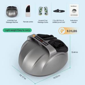 Phenitech Masajeador de pies eléctrico Shiatsu de fácil operación con compresión de airbag y control de temperatura Masaje de pies cómodo - Product Image 3