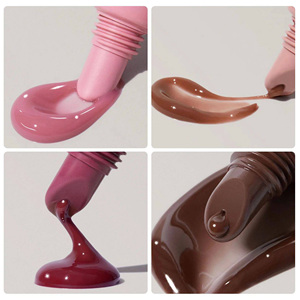 Tubo exprimidor de 10ml y 20ml para brillo de labios, lápiz labial, bálsamo labial, rollo en crema para los ojos, embalaje, tubo de fabricación de PE de plástico blanco y rosa - Product Image 2