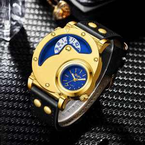<span class=keywords><strong>Montre</strong></span> OULM <span class=keywords><strong>HP</strong></span> 9591A pour <span class=keywords><strong>homme</strong></span>, nouvelle <span class=keywords><strong>montre</strong></span> à double affichage, deux fuseaux horaires, quartz, bracelet en cuir PU, grande <span class=keywords><strong>montre</strong></span> pour <span class=keywords><strong>homme</strong></span>, Relojes Para Hombres - Product Image 4