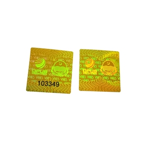 Adhesivo de PET antifalsificación de autenticidad personalizada, pegatina de sello de seguridad de holograma 3D/etiqueta/impresión de marca registrada - Product Image 1