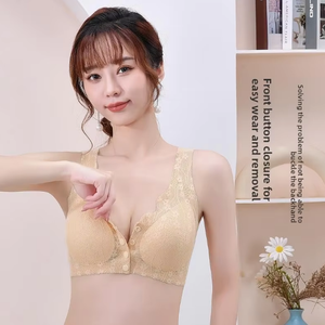 Successo estivo davanti-biancheria intima senza cuciture aperta per madri di mezza età e anziane, <span class=keywords><strong>reggiseno</strong></span> Sexy in pizzo taglie forti da donna - Product Image 5