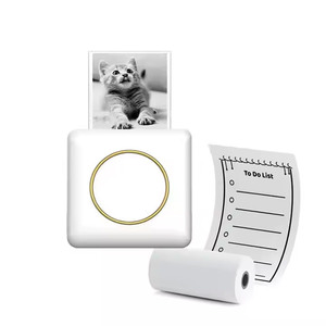 Xách tay mini Pocket BT Máy in ảnh nhiệt Sticker Maker nhãn máy <span class=keywords><strong>iPhone</strong></span> sử dụng không dây nhận hình ảnh in ấn - Product Image 6