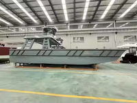 Bateau de débarquement de 14 m en aluminium, bateau de travail ultime à double pont, bateau de débarquement à vendre