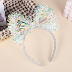 Hete Verkopende Vlinderknoop Gekleurde Zijden Licht Kopstuk Lichtgevende Kleur Film Hoofdband Voor Festival Feest Dans Creatieve Hoofdband - Product Image 4