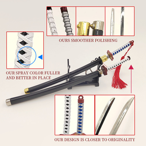 Raw-HX alliage de zinc <span class=keywords><strong>Mini</strong></span> épée Anime jouet <span class=keywords><strong>Katana</strong></span> Pop up porte-clés porte-clés en métal pour One Piece <span class=keywords><strong>Demon</strong></span> <span class=keywords><strong>Slayer</strong></span> - Product Image 5