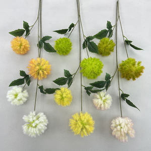 Tanaman Dandelion Buatan 2 Kepala Grosir Daun Buatan untuk Dekorasi Bunga Simulasi Tanaman Hijau - Product Image 1