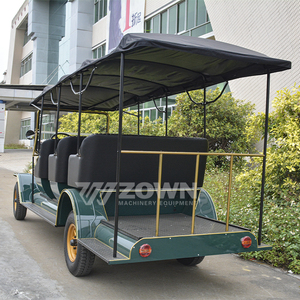 Voiture électrique classique vintage européenne, véhicule de tourisme écologique rétro pour service VIP d'hôtel - Product Image 6