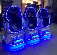 Máquina de Juegos de Realidad Virtual 9D para una Persona, Simulador de Realidad Virtual con Silla en Forma de Huevo, Juegos de Disparos Espaciales, Metal, Multijuegos, Centro Comercial