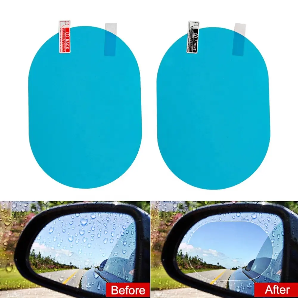 Film transparent anti-buée pour rétroviseur de voiture Film de protection pour rétroviseur étanche à la pluie autocollant de voiture accessoires de voiture